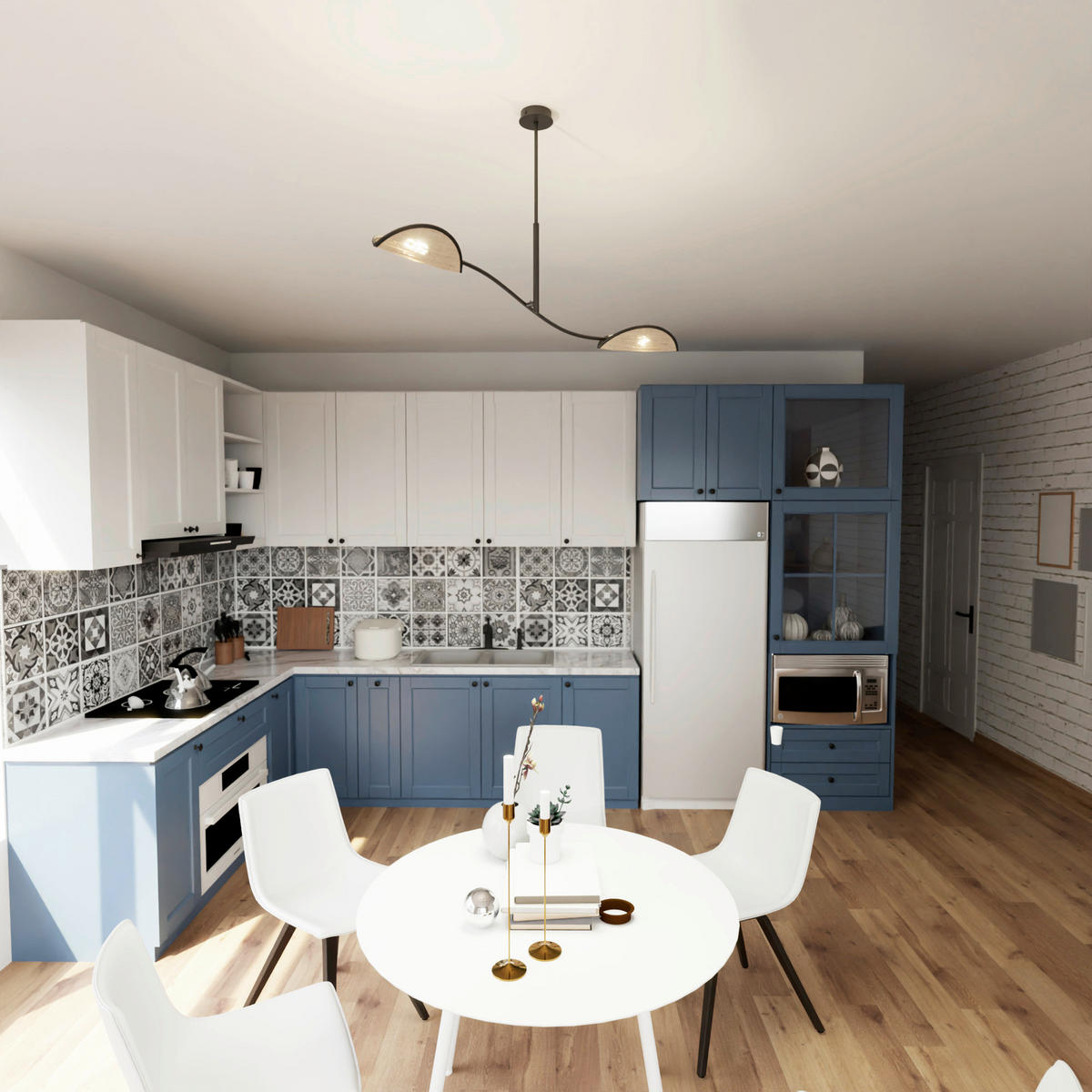 DECKENLEUCHTE 105/18/54 cm  - Hellbraun/Schwarz, LIFESTYLE, Textil/Metall (105/18/54cm)