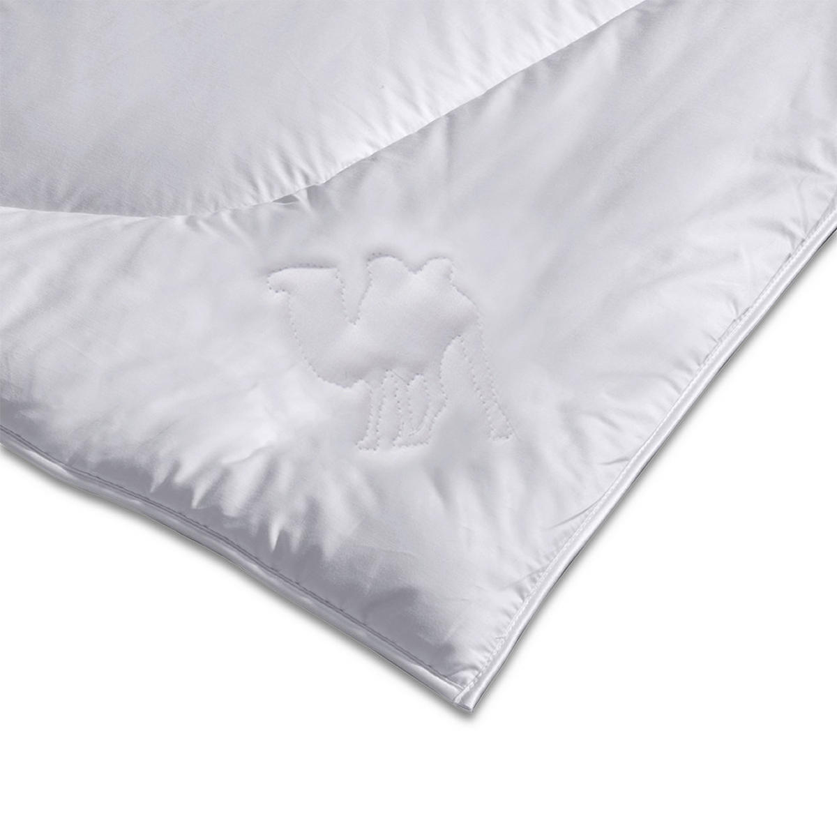 STEPPDECKE 240/220 cm Kamelhaar  - Grauweiß, Basics, Textil (240/220cm)