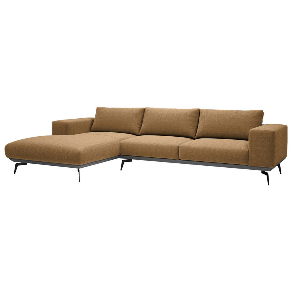 Thumbnail - Mid.you Ecksofa, Rost, Holz, Textil, 4-Sitzer, Füllung: Polyester, Silikon, Ottomane links, L-Form, 330x180 cm, Made in ...