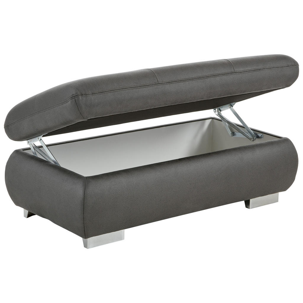 Thumbnail - Beldomo Speed Hocker, Dunkelgrau, Textil, 129x49x64 cm, Goldenes M, klappbar, Stauraum, Wohnzimmer, Hocker, Sitzhocker