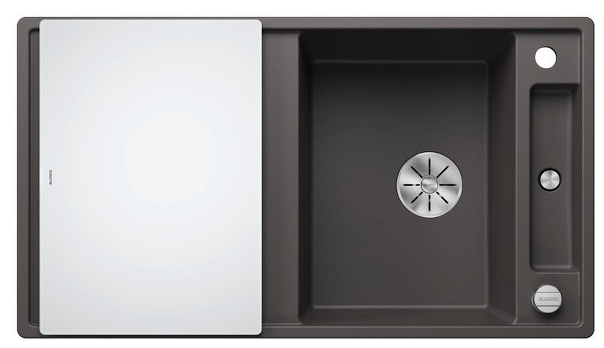 SPÜLE 523216  - Grau, Basics, Stein (91,5/19/51cm) - Blanco