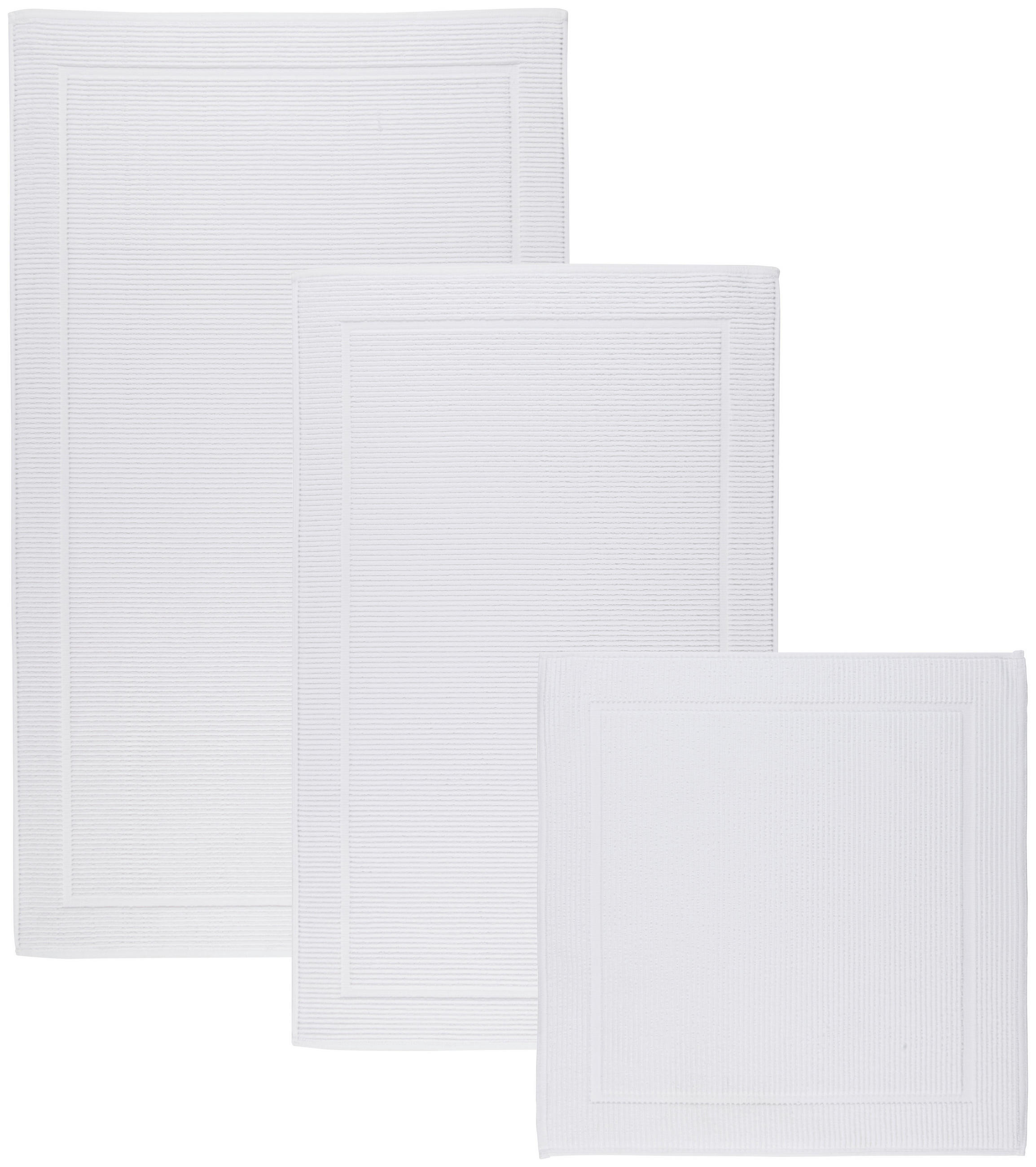BADEMATTE Weiß 50/60 cm  - Weiß, Basics, Textil (50/60cm) - Bio:Vio