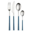 BESTECKSET HIVE 16-teilig Stahl  - Edelstahlfarben/Hellblau, Basics, Kunststoff/Metall (25,5/7/5,3cm) - Pintinox