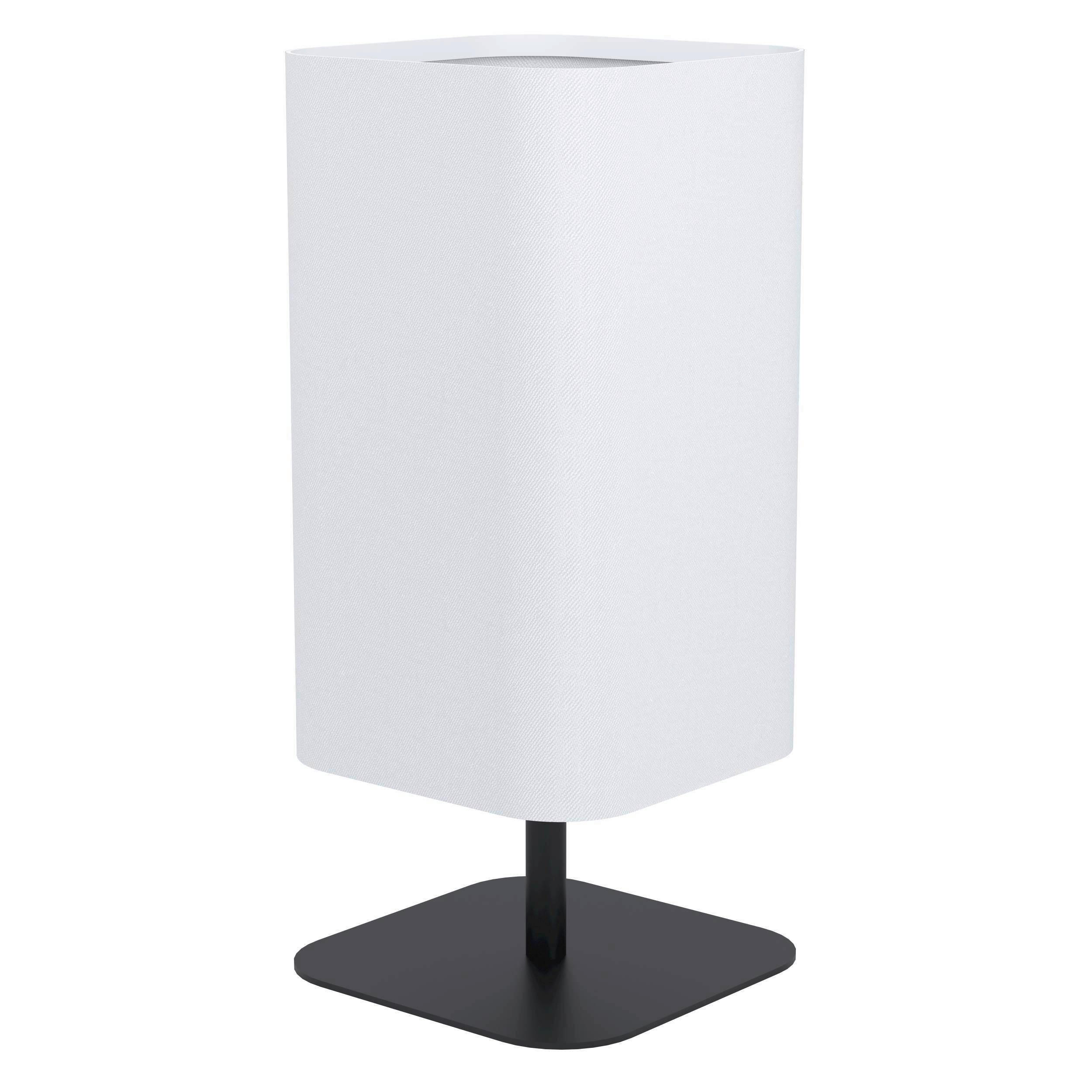 BORDSLAMPA 18,5/18,5/42 cm   - vit/svart, Basics, metall/textil (18,5/18,5/42cm) - Eglo