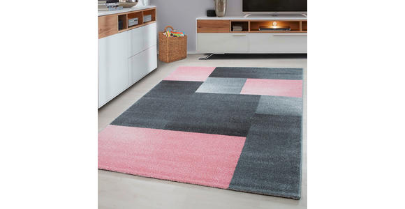 WEBTEPPICH 140/200 cm Lucca  - Pink, Trend, Textil (140/200cm) - Novel