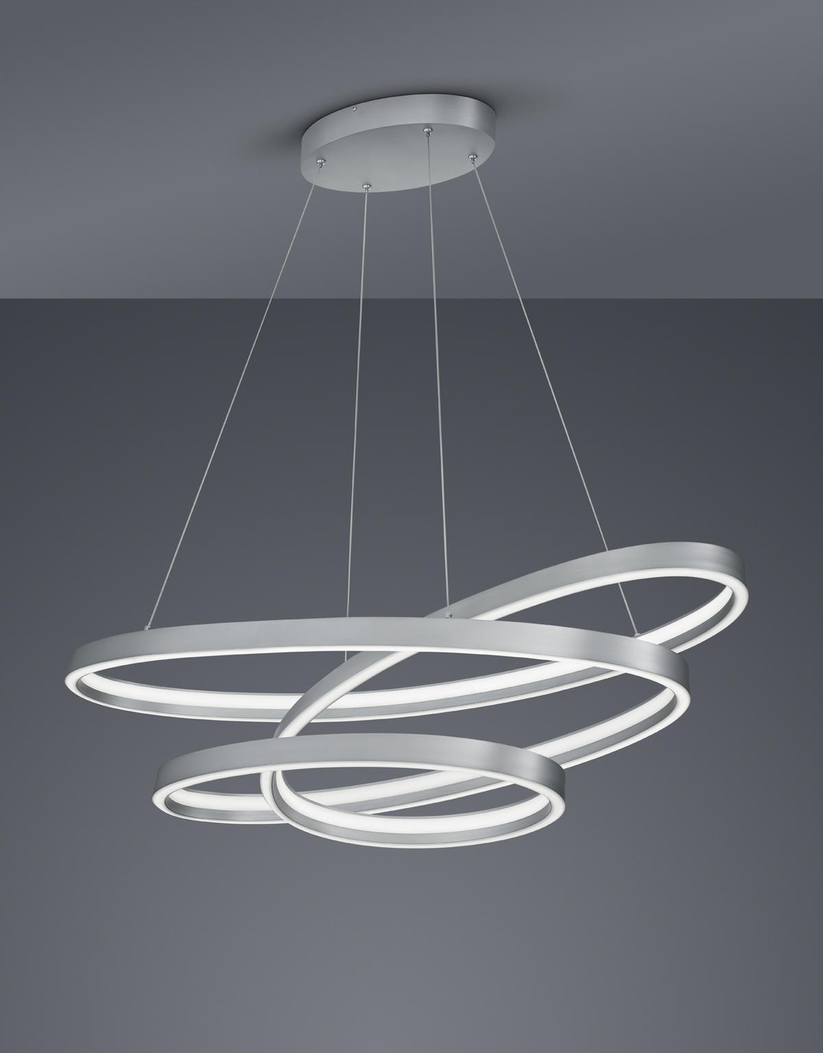 LED FÜGGŐLÁMPA 115/50/150 cm  - nikkel, Design, fém (115/50/150cm) - Cinque