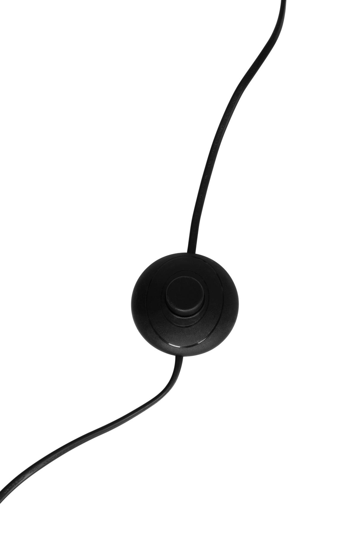 STEHLEUCHTE 30/165 cm    - Schwarz, Basics, Glas/Kunststoff (30/165cm) - Novel