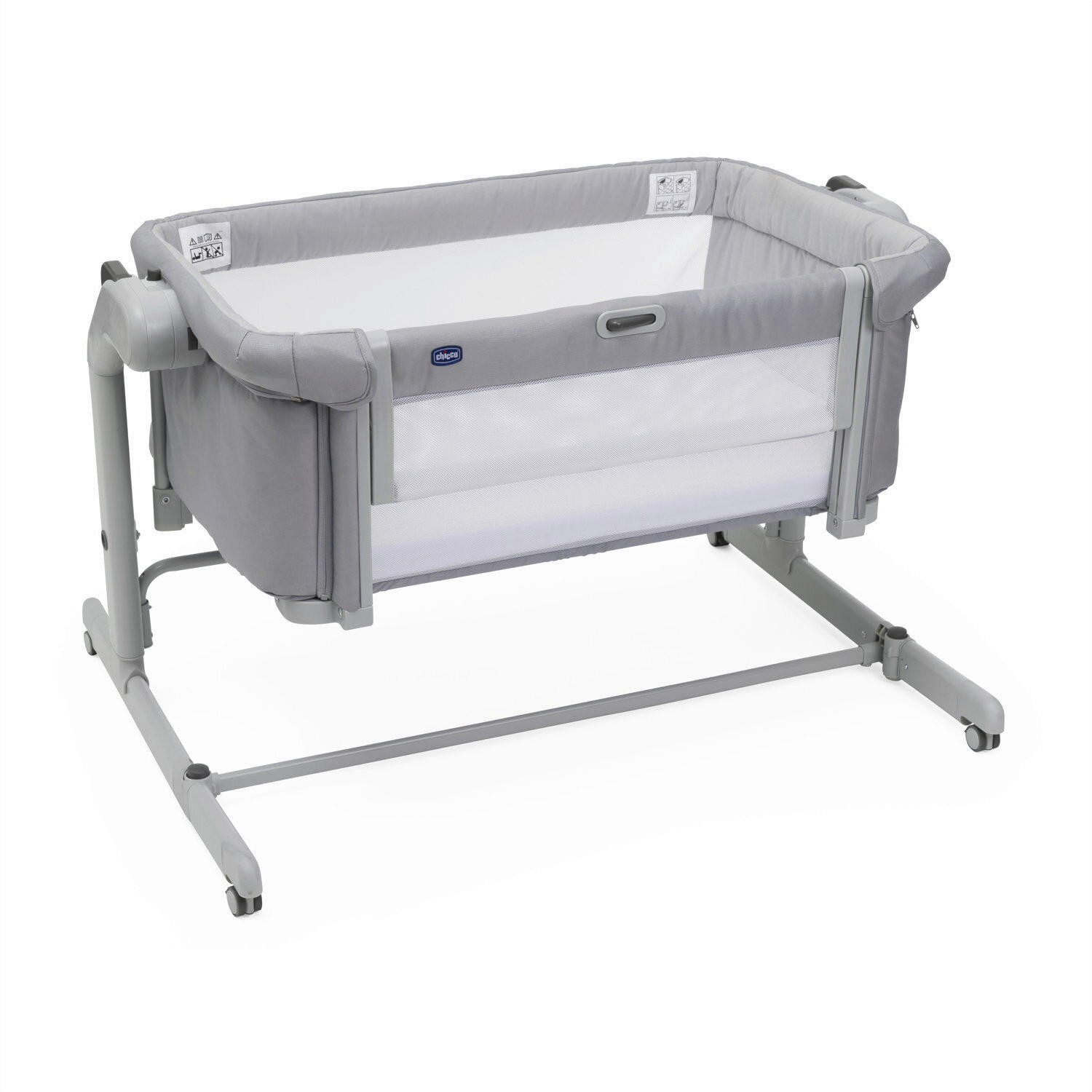 BEISTELLBETT NEXT2ME MAGIC EVO - Grau, Basics, Textil/Metall (99/73,5/64/80cm) - Chicco