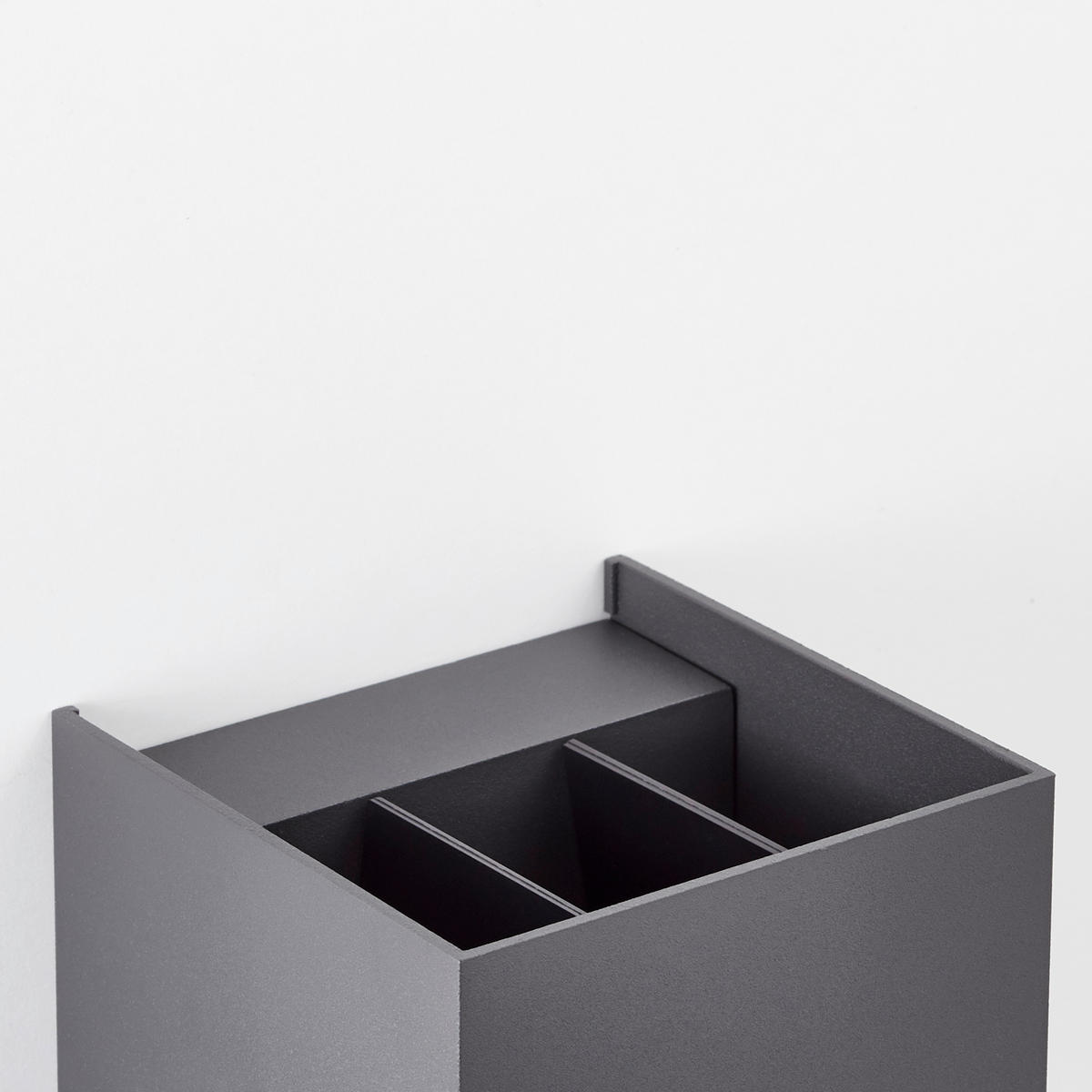 WANDLEUCHTE Hilly   - Dunkelgrau, Basics, Glas/Metall (10/10/10cm) - Brilliant