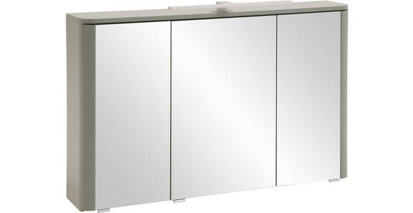 SPIEGELSCHRANK 101/64/21 cm  - Schilfgrün/Silberfarben, KONVENTIONELL, Glas/Holzwerkstoff (101/64/21cm) - Xora