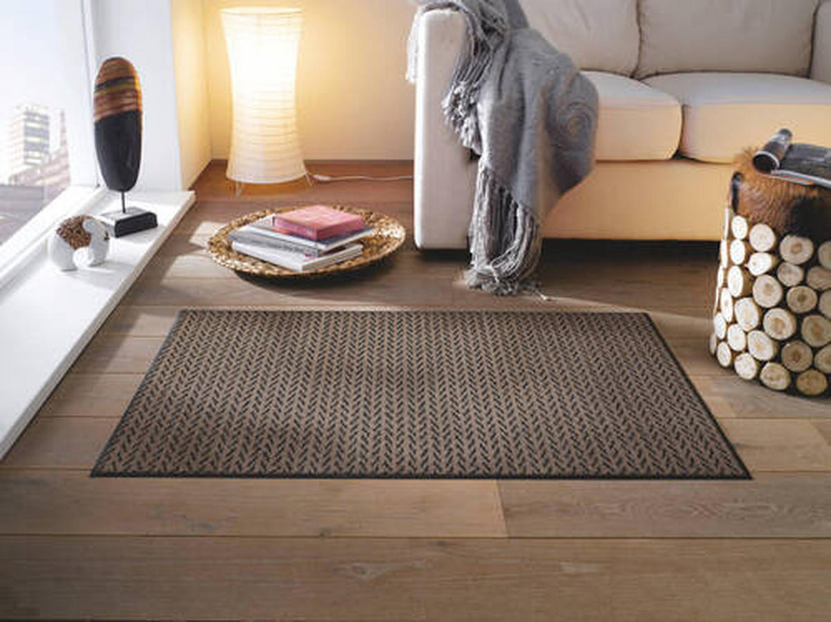 DVEŘNÍ ROHOŽKA, 75/120 cm, hnědá - hnědá, Konvenční, textil/plast (75/120cm) - Esposa