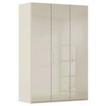 DREHTÜRENSCHRANK 151/223/61 cm,  in Champagner, 3-türig  - Champagner, Basics, Glas/Holzwerkstoff (151/223/61cm) - Novel