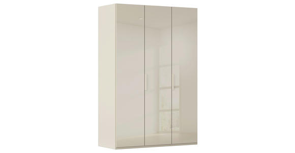 DREHTÜRENSCHRANK 151/223/61 cm,  in Champagner, 3-türig  - Champagner, Basics, Glas/Holzwerkstoff (151/223/61cm) - Novel