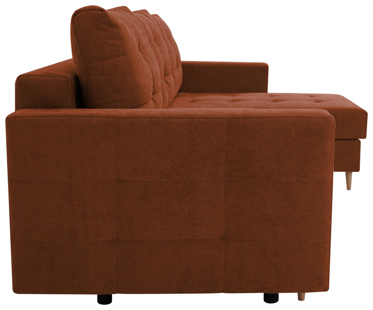 HÖRNSOFFA i rostfärgad  - rostfärgad, Design, textil (232/141cm) - MID.YOU