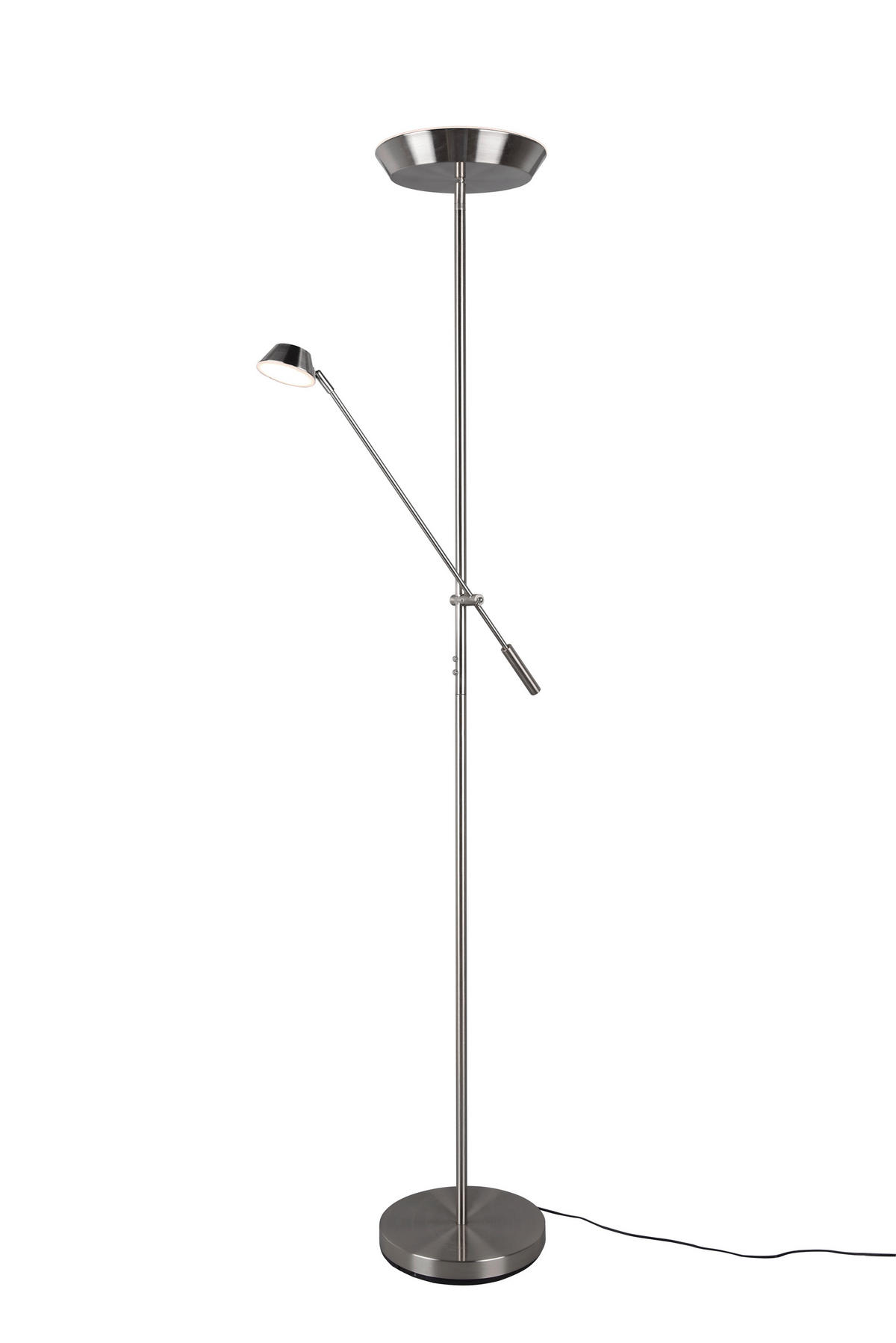 PODNA LED LAMPA - boja nikla, Osnovno, metal (180/28/50cm)