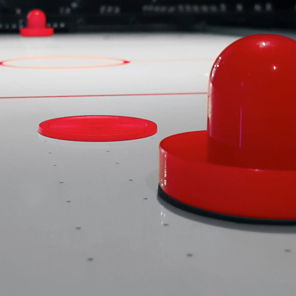 ICING FOLDING AIRHOCKEY TABLE - Schwarz, KONVENTIONELL, Holz (73/79/152cm) - Ambia Garden