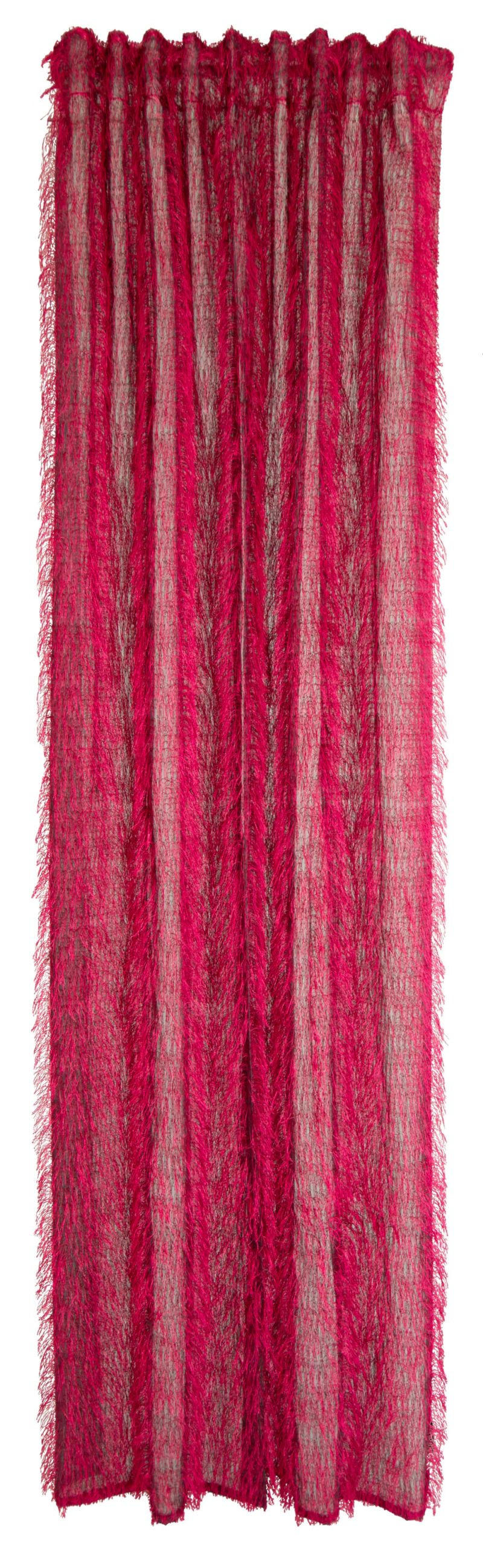 FERTIGVORHANG  halbtransparent  140/245 cm   - Magenta, Basics, Textil (140/245cm)