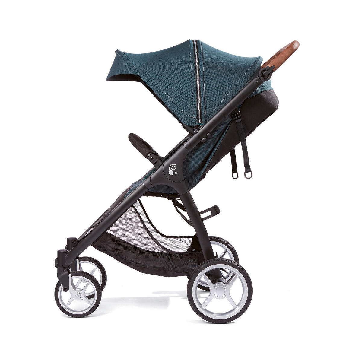 BUGGY Smiloo Happy+  - Blau/Schwarz, Basics, Textil/Metall (60/106/100cm) - Gesslein
