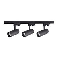 SCHIENENSYSTEM-STRAHLER Ice 15/150/15 cm  - Schwarz, KONVENTIONELL, Metall (15/150/15cm)