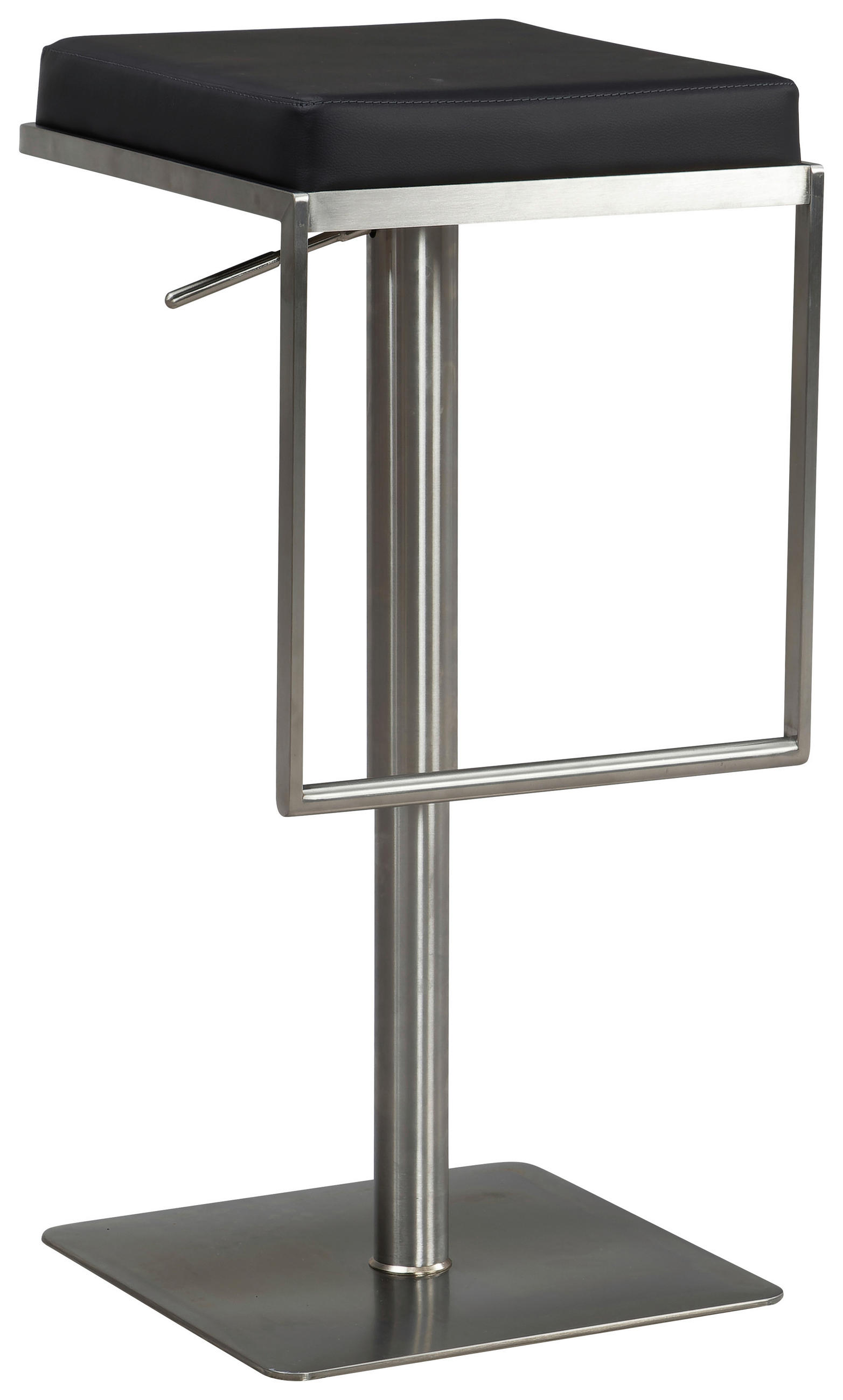 Taburet De Bar din textil, negru