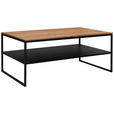 COUCHTISCH in Holz, Metall 100/60/41 cm  - Eichefarben/Schwarz, Design, Holz/Metall (100/60/41cm) - Johann Jakob