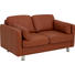 SOFA in Leder Braun - Chromfarben/Braun, Design, Leder (91/155cm) - Stressless SOFA in Leder Braun - Chromfarben/Braun, Design, Leder (91/155cm) - Stressless