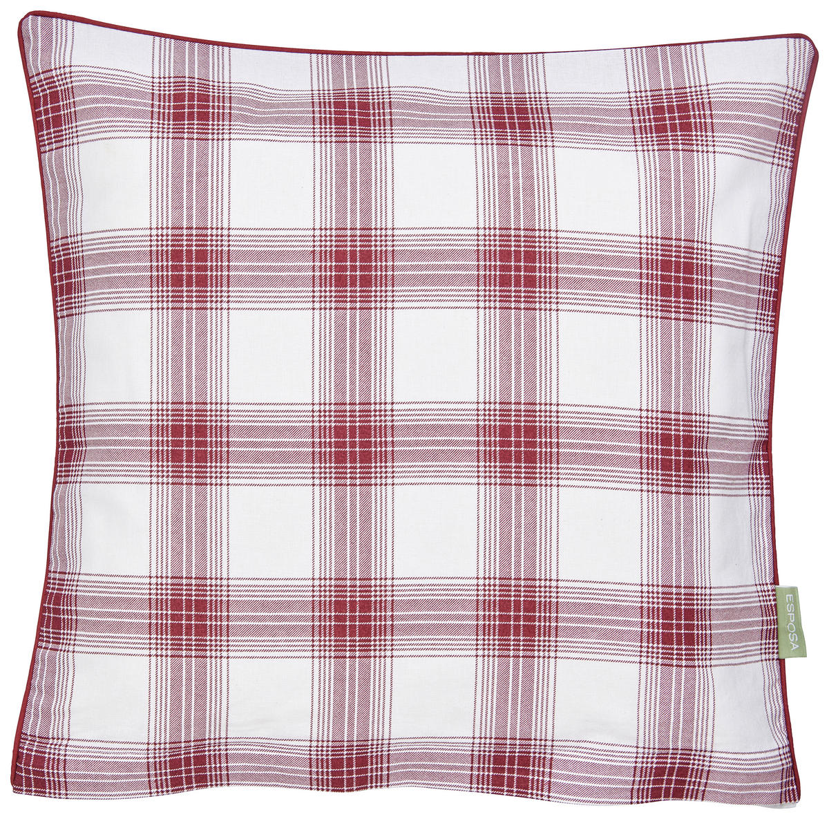 DÍSZPÁRNAHUZAT 40/40 cm  - piros/fehér, Konventionell, textil (40/40cm) - Esposa