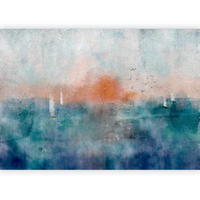 FOTOTAPETE  - Pastellblau/Kupferfarben, LIFESTYLE, Textil (300/210cm) - artgeist