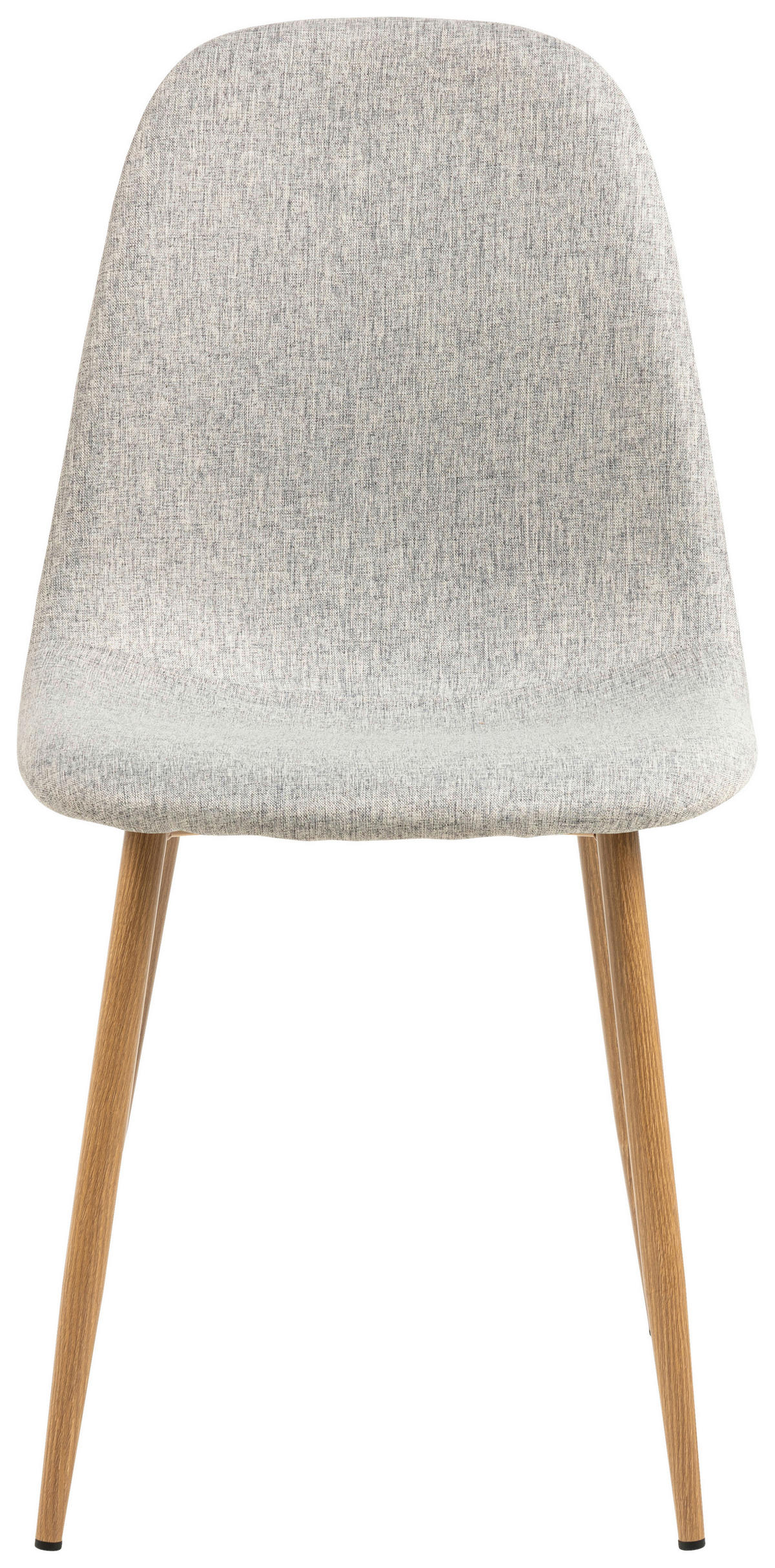 STUHL Webstoff Hellgrau  - Eichefarben/Hellgrau, Trend, Textil/Metall (44/86/54cm)