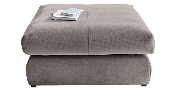 HOCKER Webstoff Braun  - Schwarz/Braun, Design, Kunststoff/Textil (110/50/110cm) - Carryhome