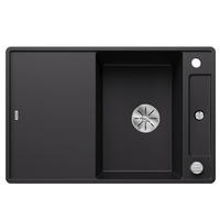 SPÜLE 525843  - Schwarz, Basics, Stein (77/19/50cm) - Blanco