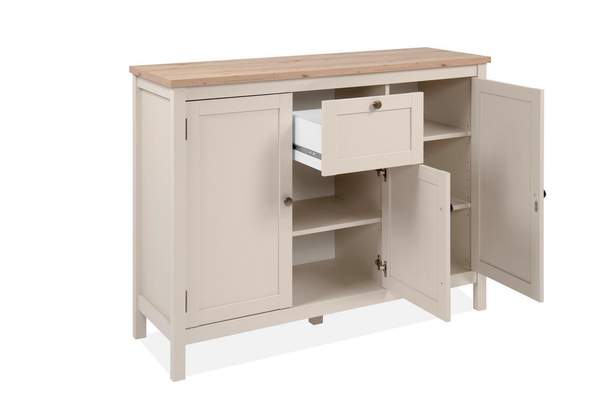 SIDEBOARD  120/90/40 cm 1 Schublade(n)  - Kaschmir/Eiche Artisan, Konventionell, Holzwerkstoff/Metall (120/90/40cm) - MID.YOU
