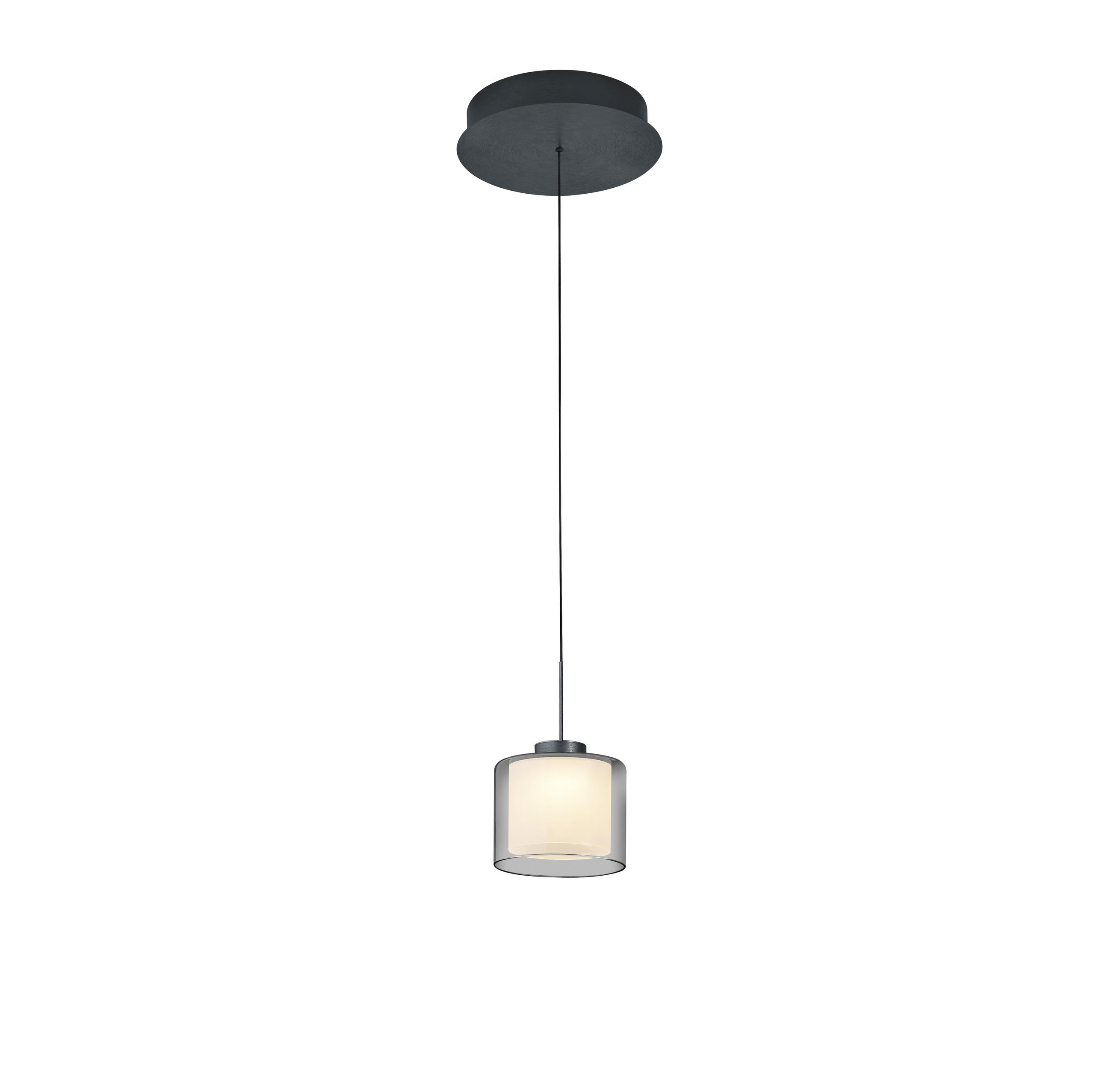 LED-HÄNGELEUCHTE Klara 26/60-180 cm   - Anthrazit, Basics, Metall (26/60-180cm) - elements by BANKAMP