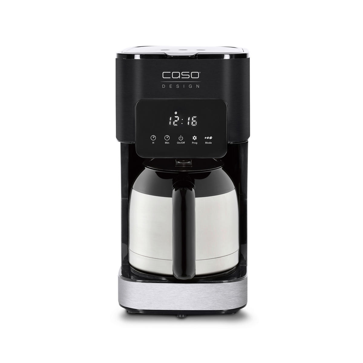 THERMO-KAFFEEMASCHINE Taste & Style  - Silberfarben/Schwarz, Basics, Glas (17/32,5/24,5cm) - CASO Design