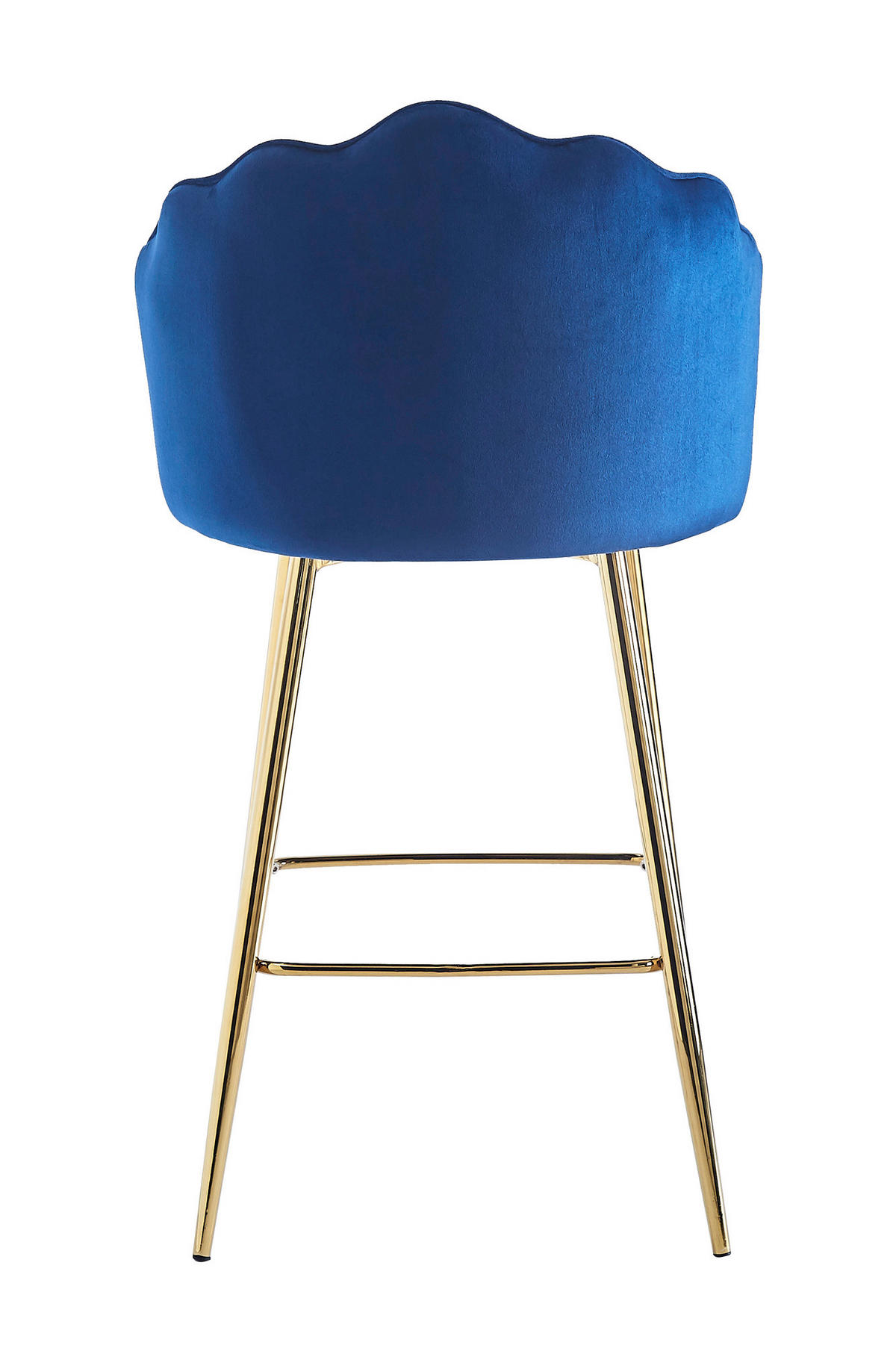 BARHOCKER-SET in Dunkelblau  - Goldfarben/Dunkelblau, MODERN, Textil/Metall (52/100/54cm) - Livetastic