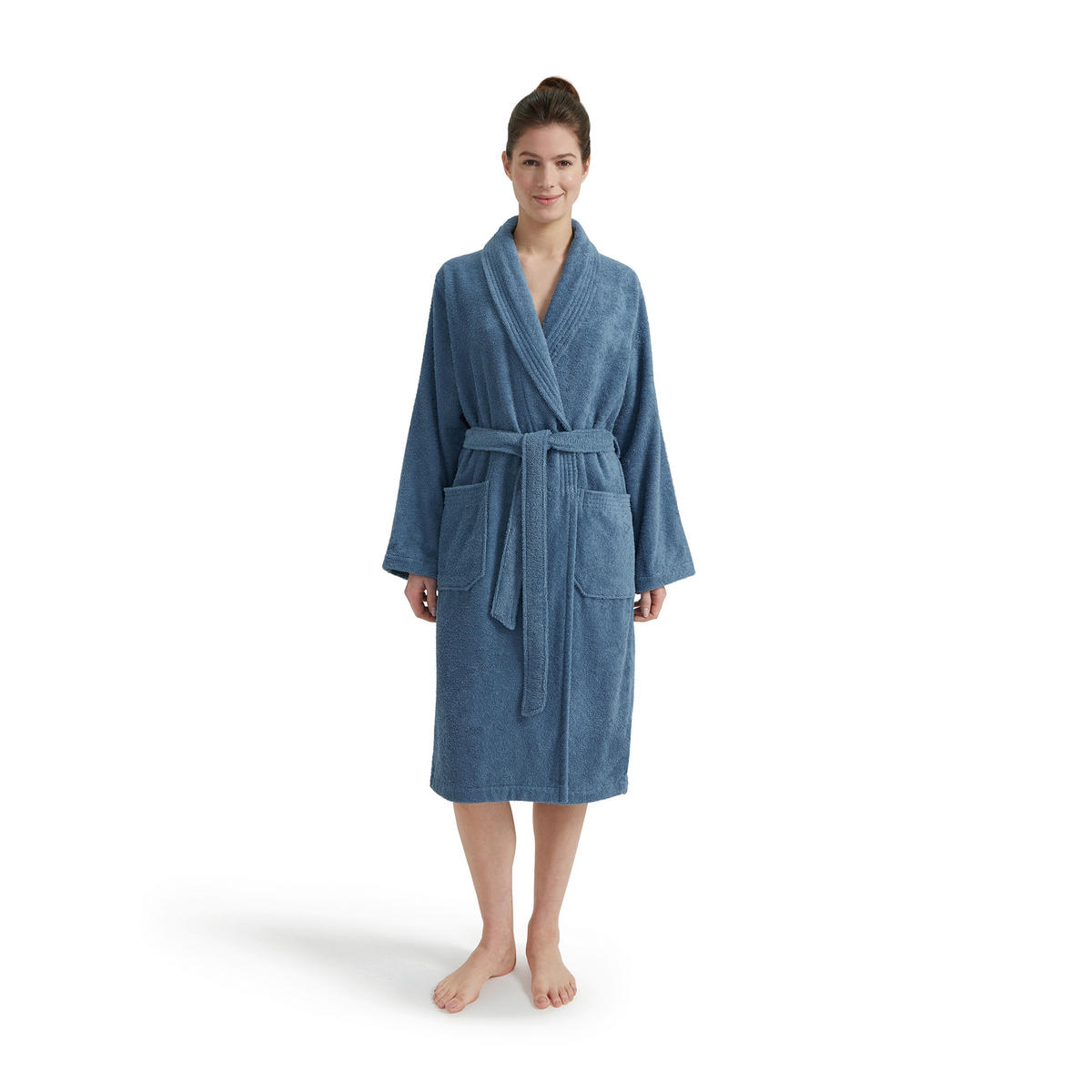 BADEMANTEL S Unisex  - Blau, Basics, Textil (Snull) - Moeve
