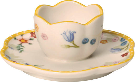 KALÍŠOK NA VAJÍČKO jemný porcelán (fine china) keramika  - viacfarebná, Basics, keramika (11,5/8,5/6,5cm)