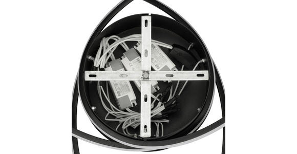 LED-DECKENLEUCHTE 98/25 cm   - Schwarz, Design, Kunststoff/Metall (98/25cm) - Novel