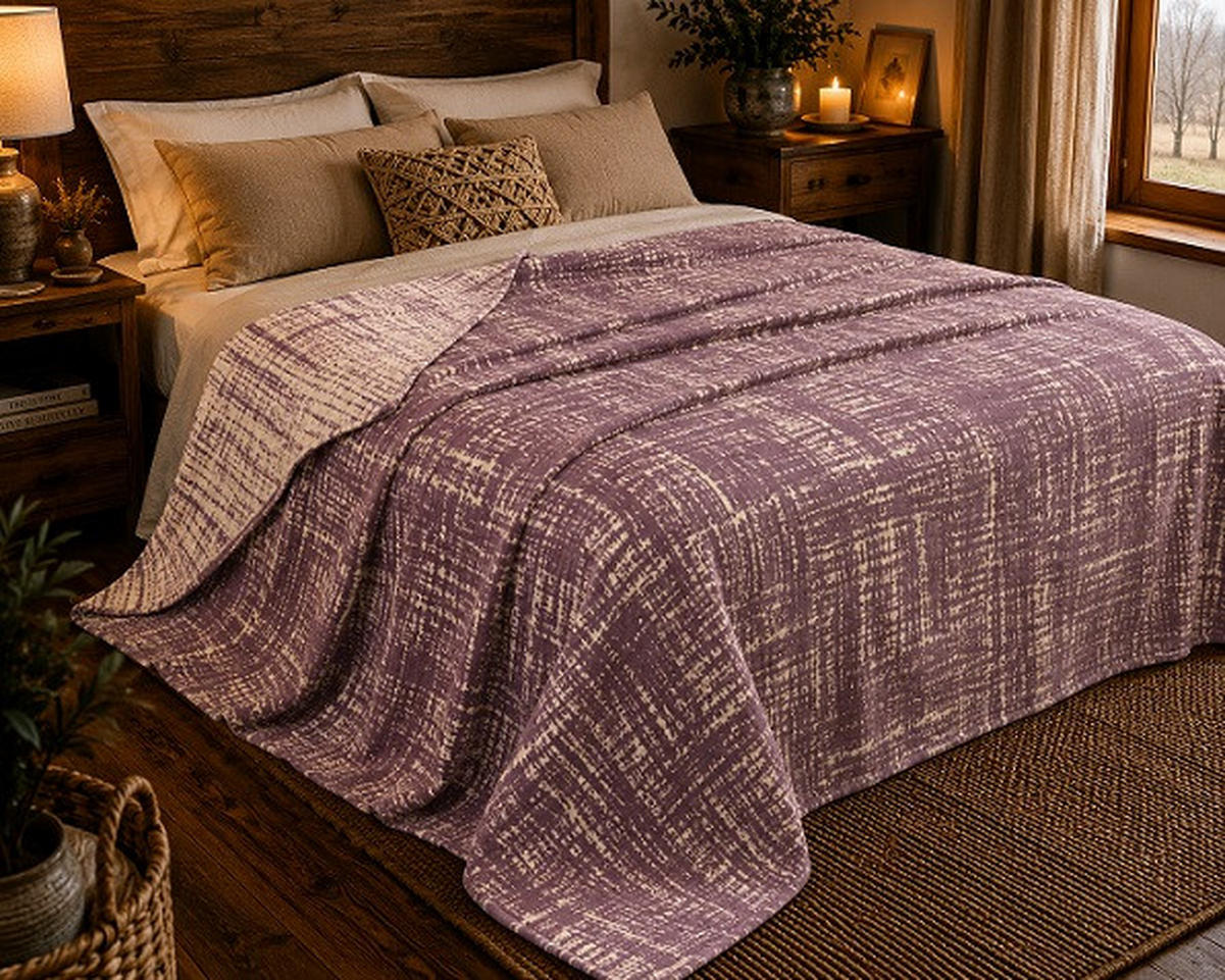 ODEJA  TARA  150/200 cm       vijolična  - vijolična, Basics, tekstil (150/200cm) - Novel