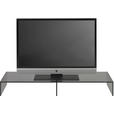 TV-AUFSATZ in Grau  - Grau, Design, Glas (110/14/35cm) - Xora