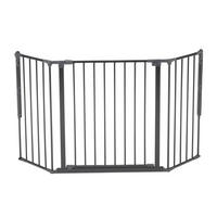 TREPPENSCHUTZGITTER zum Schrauben 146/70,5 cm  - Schwarz, Basics, Metall (146/70,5cm) - Baby Dan
