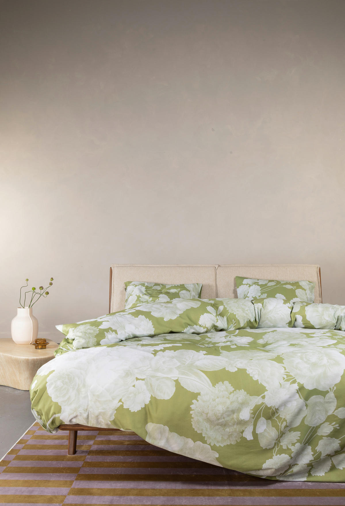 POSTELJINA 135/200 cm saten zelena  - zelena, Konvencionalno, tekstil (135/200cm) - Essenza