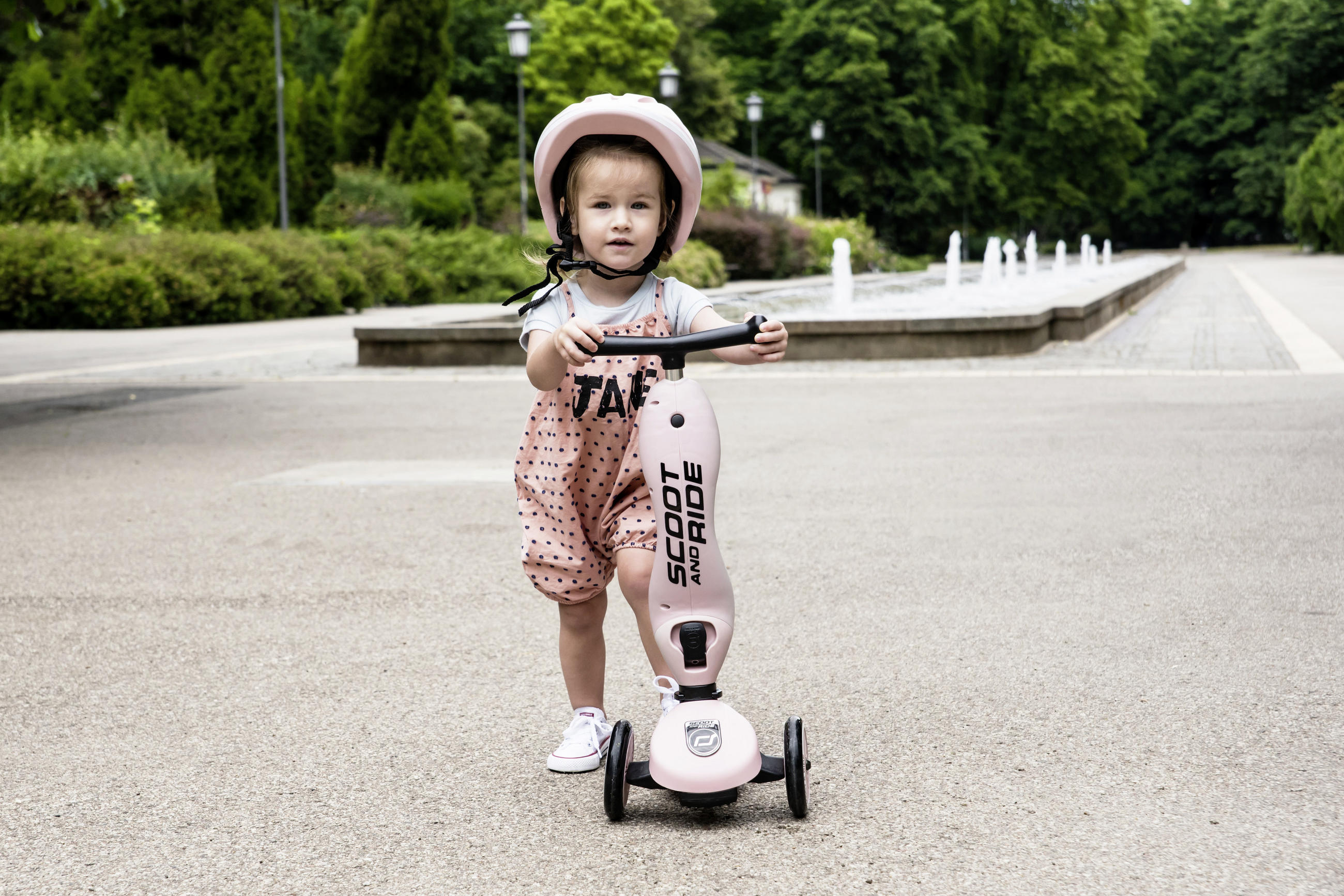 2IN1 - LAUFRAD/KINDERSCOOTER Highwaykick 1  - Rosa, Trend, Kunststoff/Metall (24/37/55cm) - Scoot and Ride