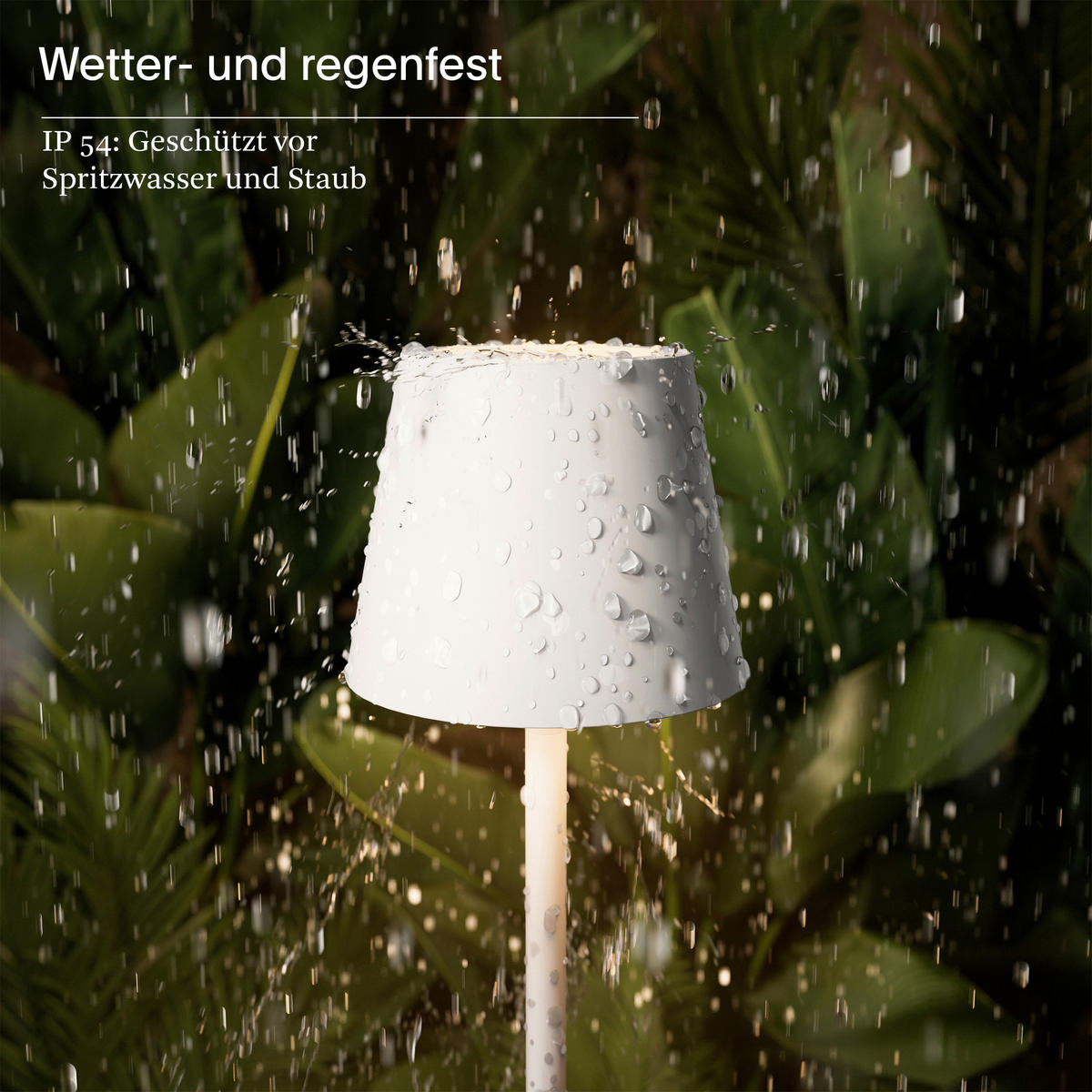 AKKU-TISCHLEUCHTE Nuindie 5,6/5,6/21 cm   - Weiß, Basics, Metall (5,6/5,6/21cm)