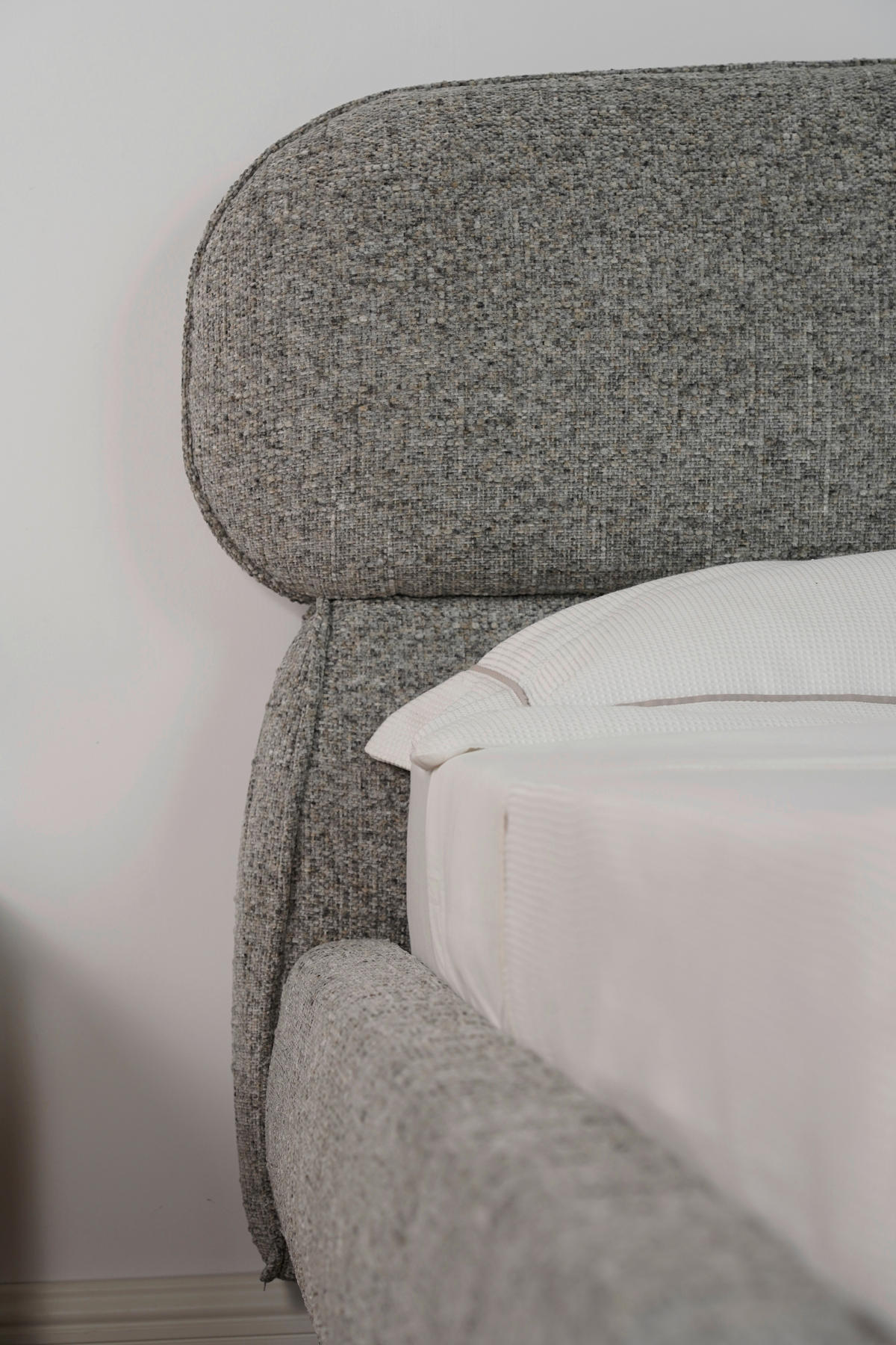 POLSTERBETT 180/200 cm,  in Eichefarben, gepolstertes Kopfteil, Lattenrost,  - Eichefarben/Schwarz, Design, Holz/Textil (180/200cm) - Boxxx