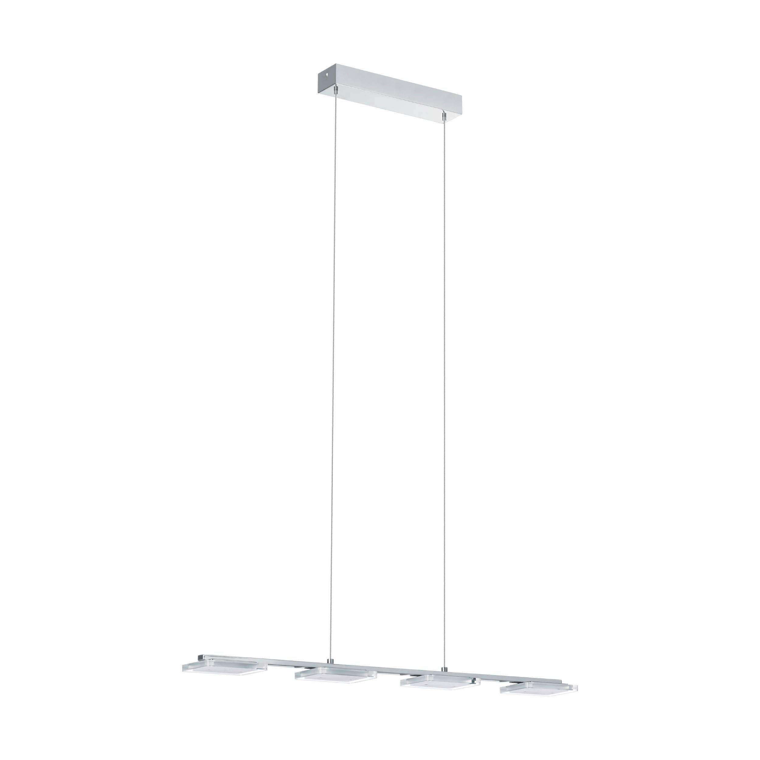 LUSTRĂ LED 78/9/110 cm  - străveziu, Basics, plastic/sticlă (78/9/110cm)