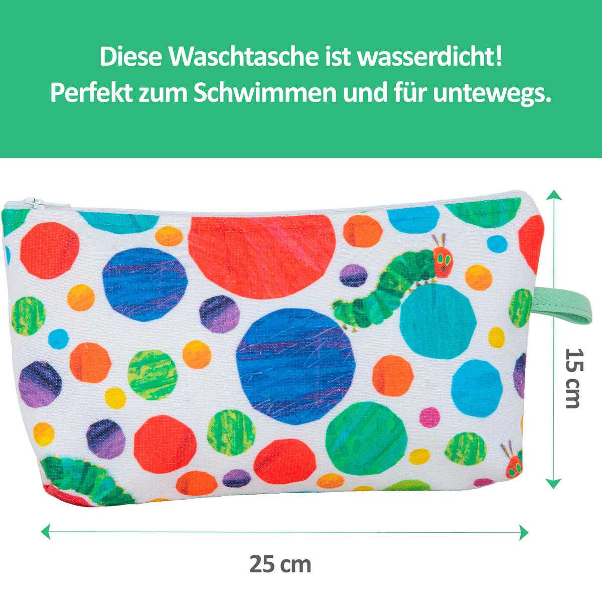 KULTURBEUTEL RAUPE  - Multicolor, Basics, Textil (24/15cm)