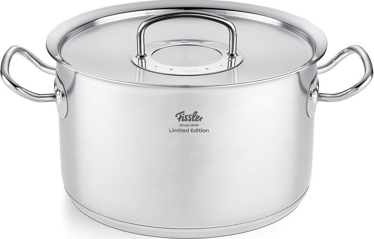 KOCHTOPFSET Original-Profi Collection® 5-teilig  - Edelstahlfarben, Basics, Metall - Fissler