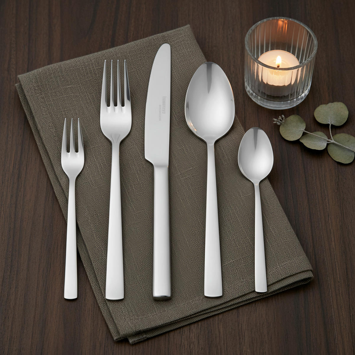 BESTECK-SET Belgrad 60-teilig Edelstahl  12 Personen  - Edelstahlfarben, Basics, Metall - Homeware Profession.