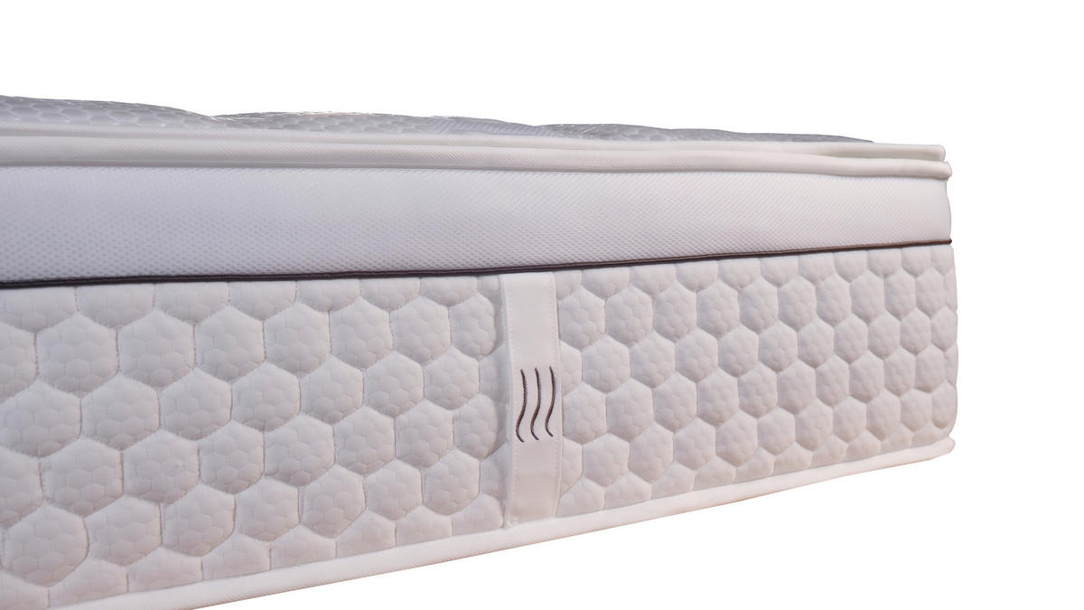TASCHENFEDERKERNMATRATZE COOLTECH V-2 140/200 cm Höhe ca. 32 cm  - Weiss, Basics, Textil (140/200cm) - Livetastic